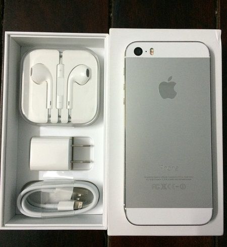 iPhone 5s Quốc tế 64Gb Silver Mới 99% Full box, giá tốt - 1
