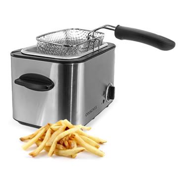 Cookinex Stainless Steel 1.2 Liter Deep Fryer w/ Basket