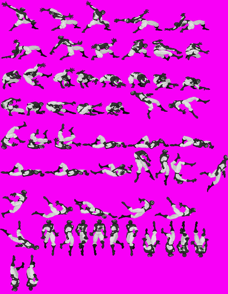 Open Source Full Sprite Sheet Of Negative Zone Spiderman - [ Character 