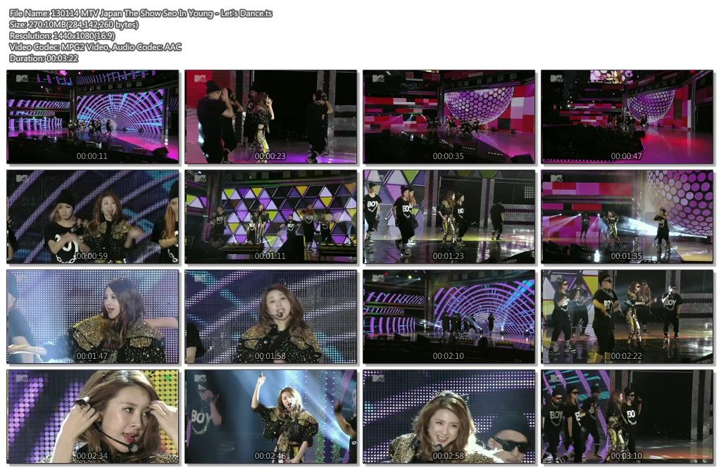 [LIVE] 130114 MTV Japan The Show Seo In Young - Let's Dance