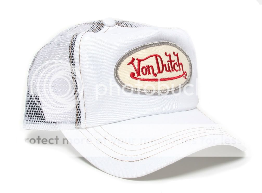 Authentic Brand New Von Dutch White Chis Cap Hat  