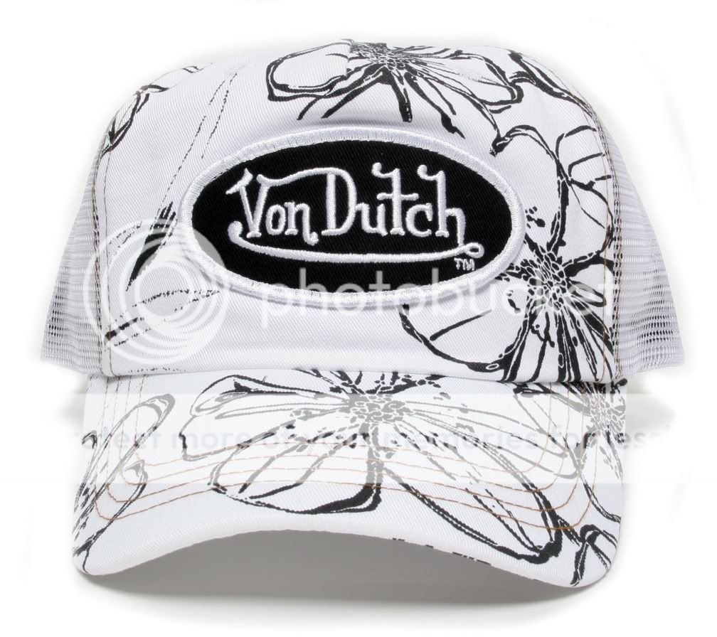 Authentic Brand New Von Dutch White Hawaiian Cap Hat  