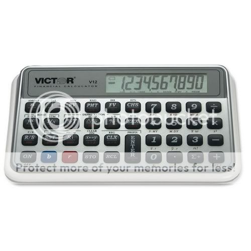 Programmable Financial Calculator 10 Digit LCD Victor V12 Business 