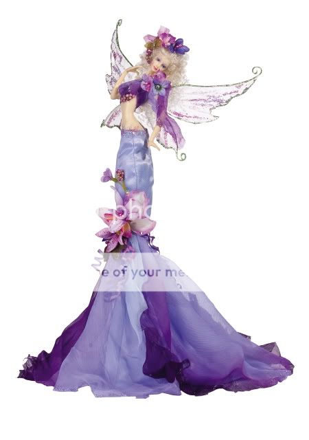 Amethyst Purple Lily Fairy   Flower Fairies Tassel Doll  