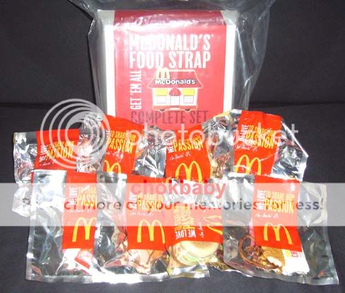 McDonalds Mini Food Strap Miniature Complete Set Part 2 Limited Sold Out