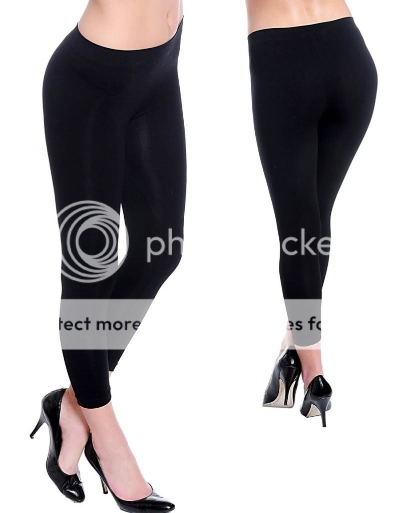 Free Ship Footless Full Length Stretch Leggings Pants Tights Seamless 